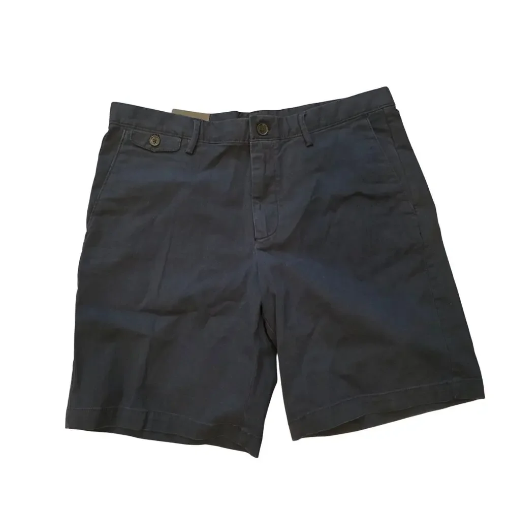 NWT Banana Republic navy lived-in chino shorts sz 35